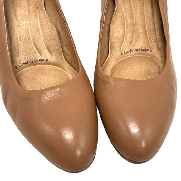 Sofft Parisa Tan Light Brown Leather Block Heel Casual Comfort Pumps Women’s 11 - Picture 6 of 16